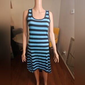 Esti Couture, Blue Black tank dress, sz L